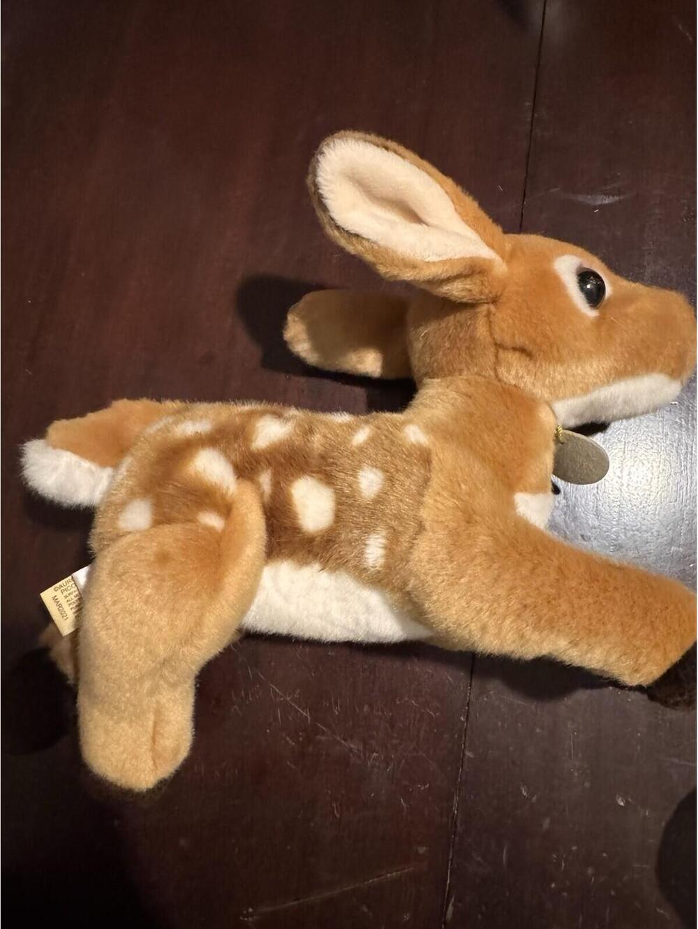 Miyoni by Aurora 10 ‘’ Fawn Baby Deer Lying Spotted Plush Stuffed Animal